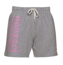 Short Panzeri Uni A - Gris chiné / Rose fluo