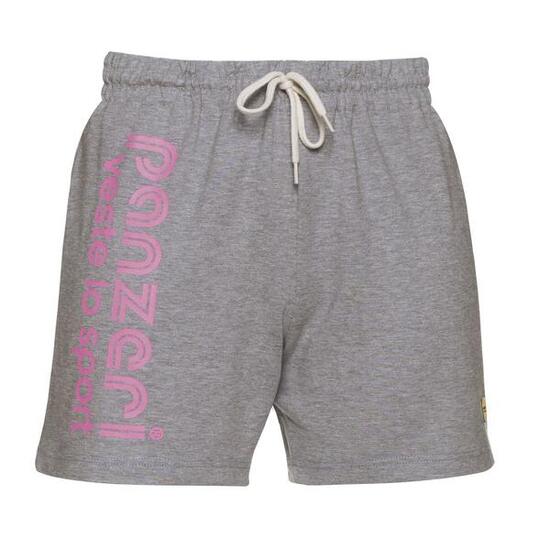Short Panzeri Uni A - Gris chiné / Rose fluo