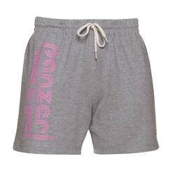 Short Panzeri Uni A - Gris chiné / Rose fluo