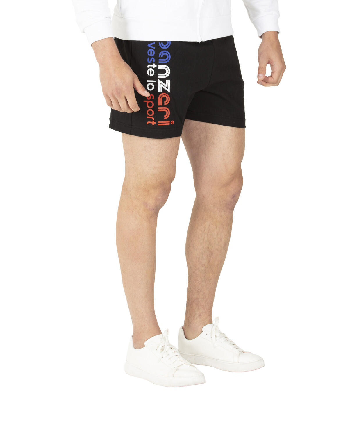Short Panzeri Uni A - Noir / Bleu Blanc Rouge 3/5