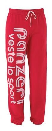 Pantalon Jogging Panzeri Uni H - Rouge / Blanc