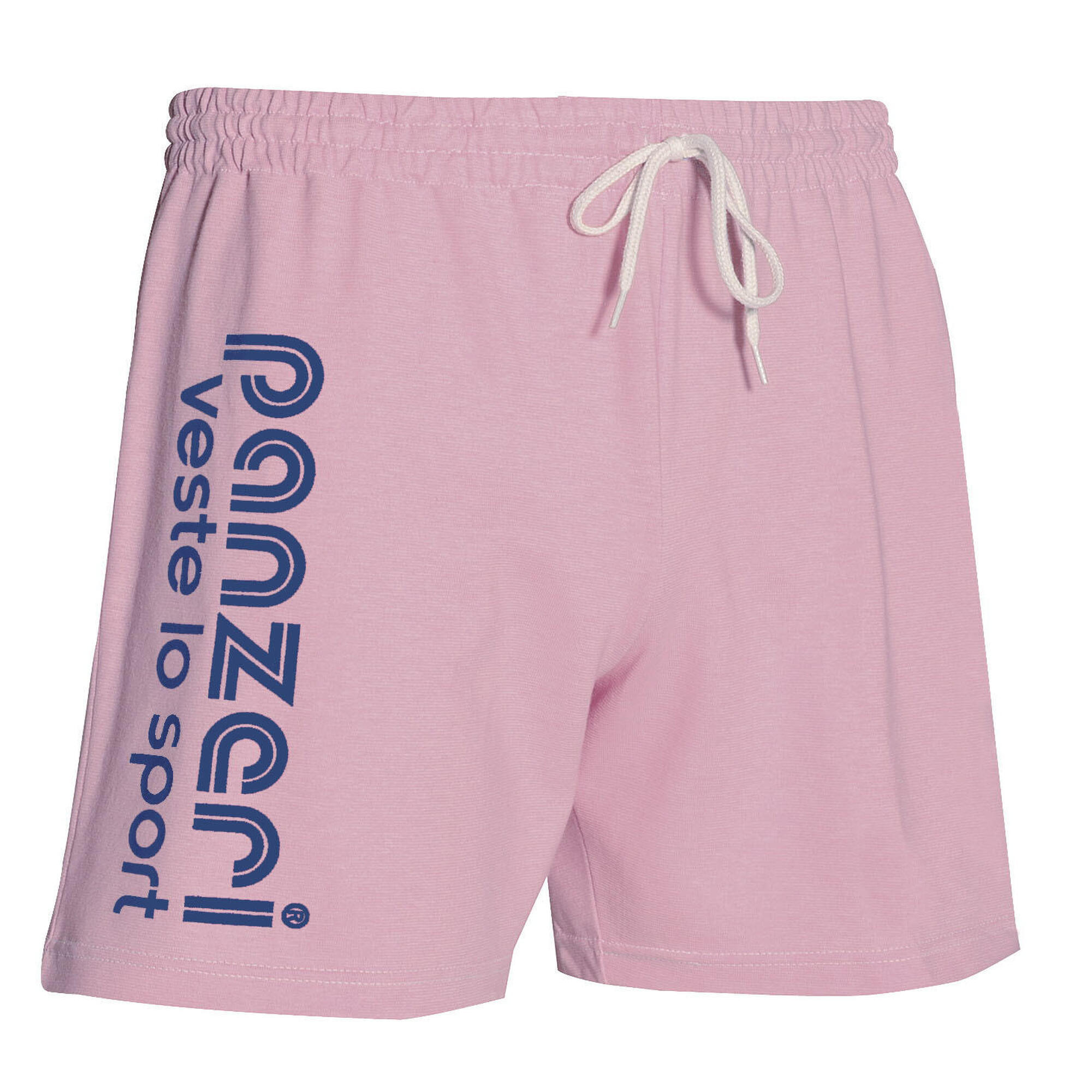 Short De Sport Uni Pour Homme - Coupe Décontractée, Coton, Cordon De Serrage Et élastique (Couleur Marine/Blanc) - 2