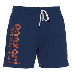 Short Panzeri Uni A - Bleu marine / Orange fluo