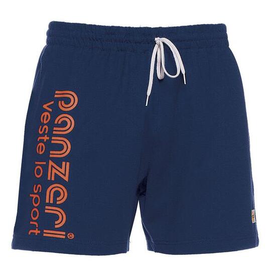 Short Panzeri Uni A - Bleu marine / Orange fluo