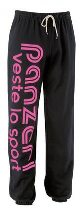 Pantalon Jogging Panzeri Uni H - Noir / Rose fluo