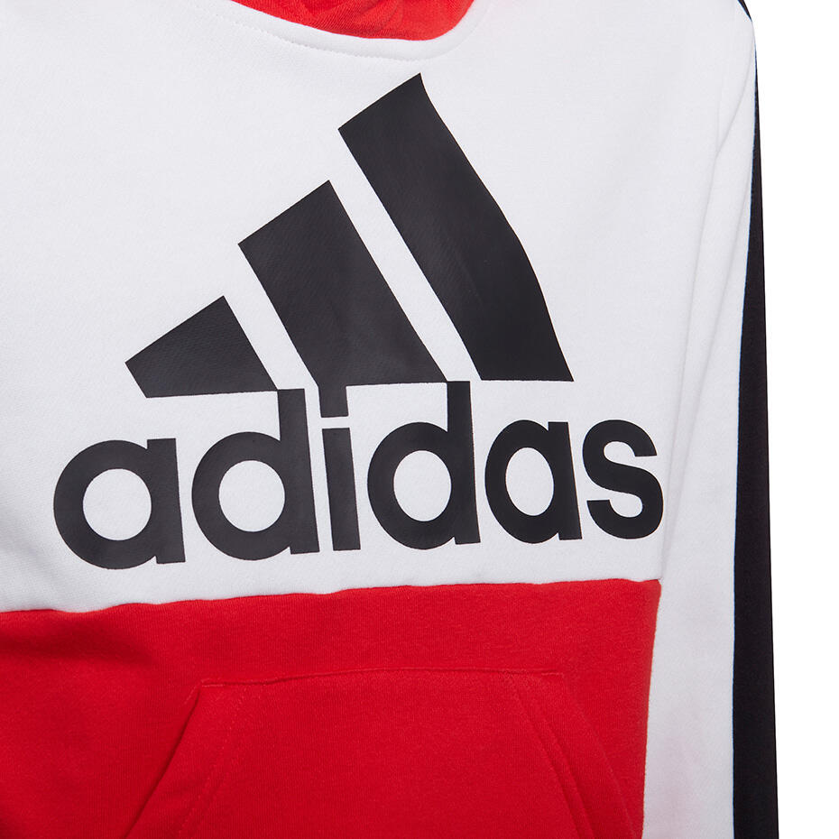 adidas Felpa con Cappuccio Colorblock per Bambini 3/5