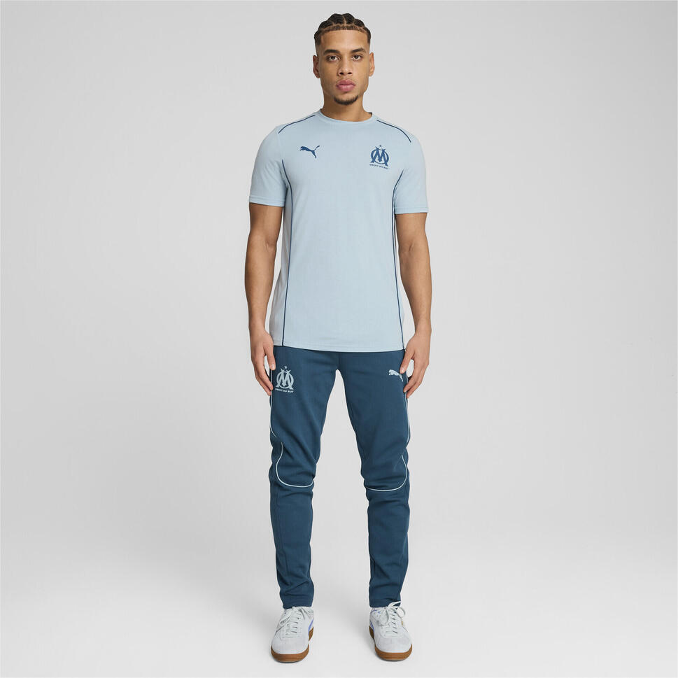 Męskie spodnie Casuals Olympique Marsylia PUMA Ocean Tropic Turquoise Surf Blue