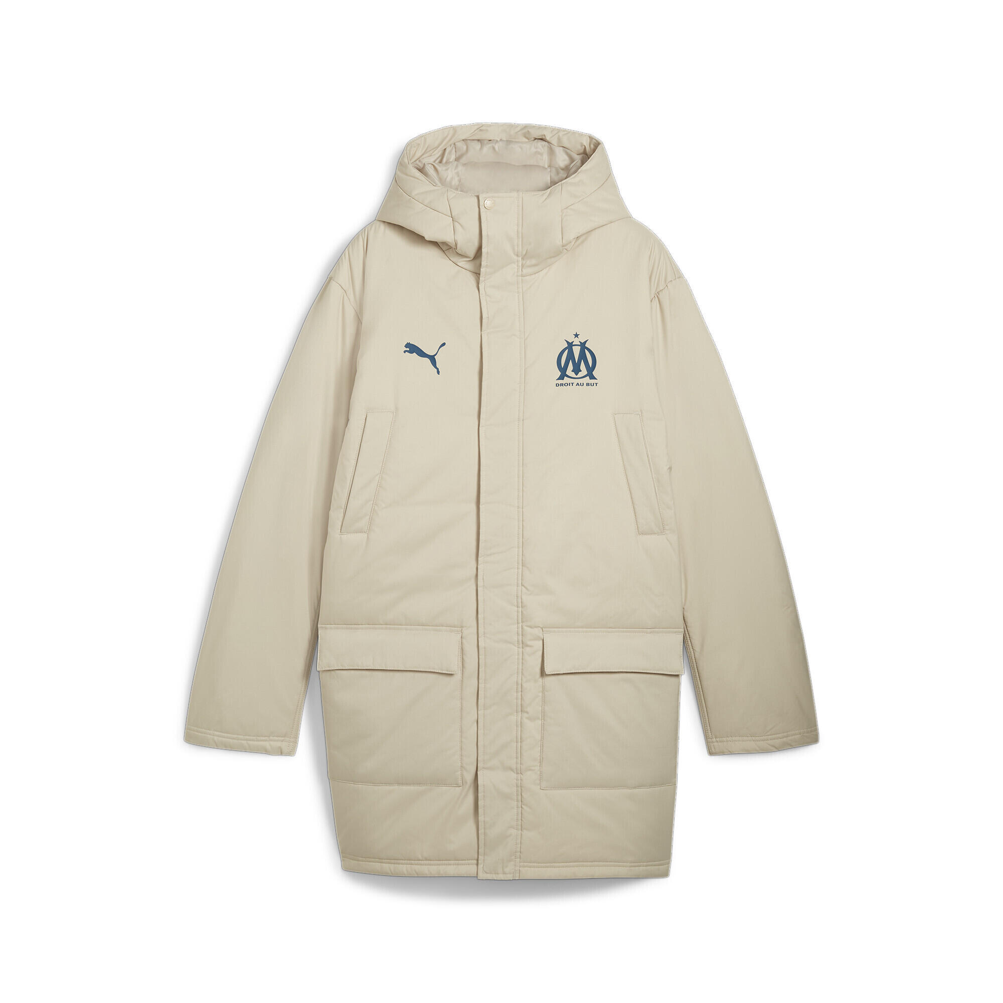 beige / bleu