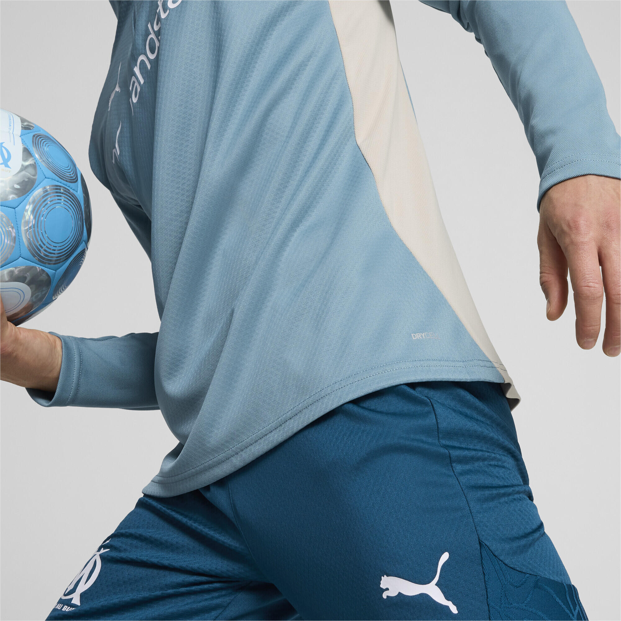 Olympique de Marseille trainingstop met kwartrits voor heren PUMA 3/7