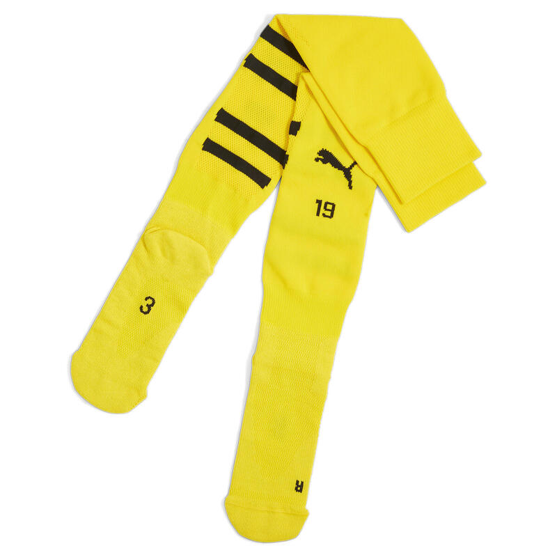 Borussia Dortmund sokken met print voor heren PUMA Faster Yellow Black