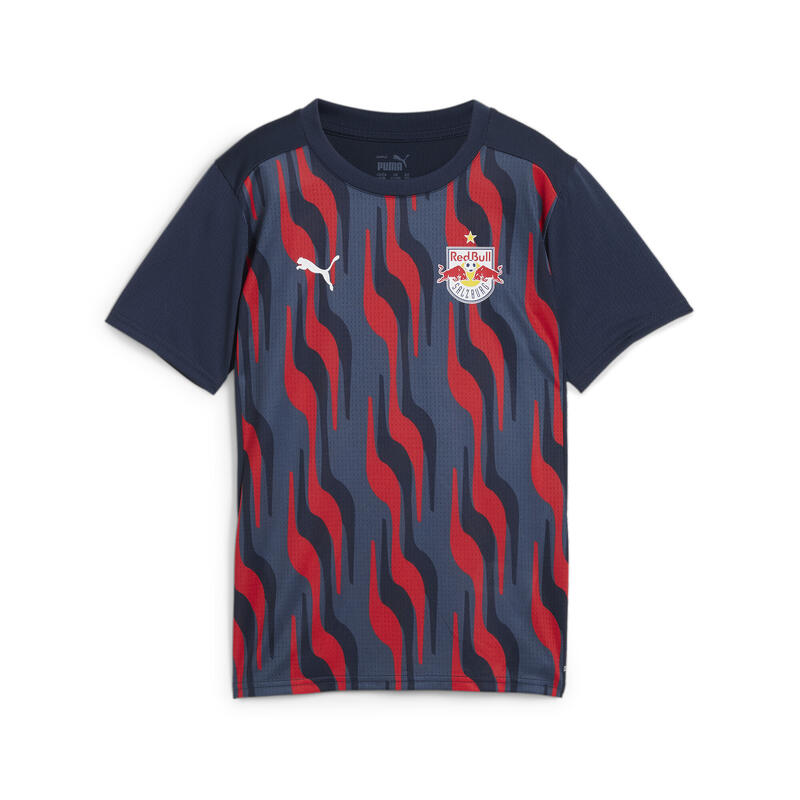 Tricou FC Red Bull Salzburg pre-meci pentru tineret PUMA Club Navy Red Blue