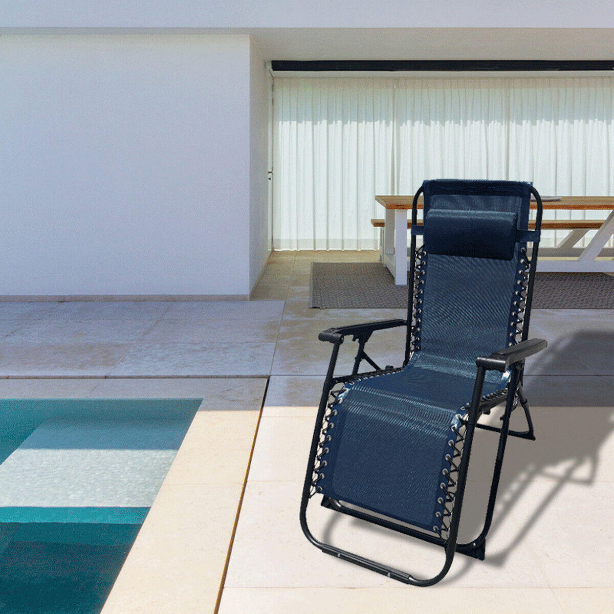 Silla Plegable Marbueno Azul 3/5