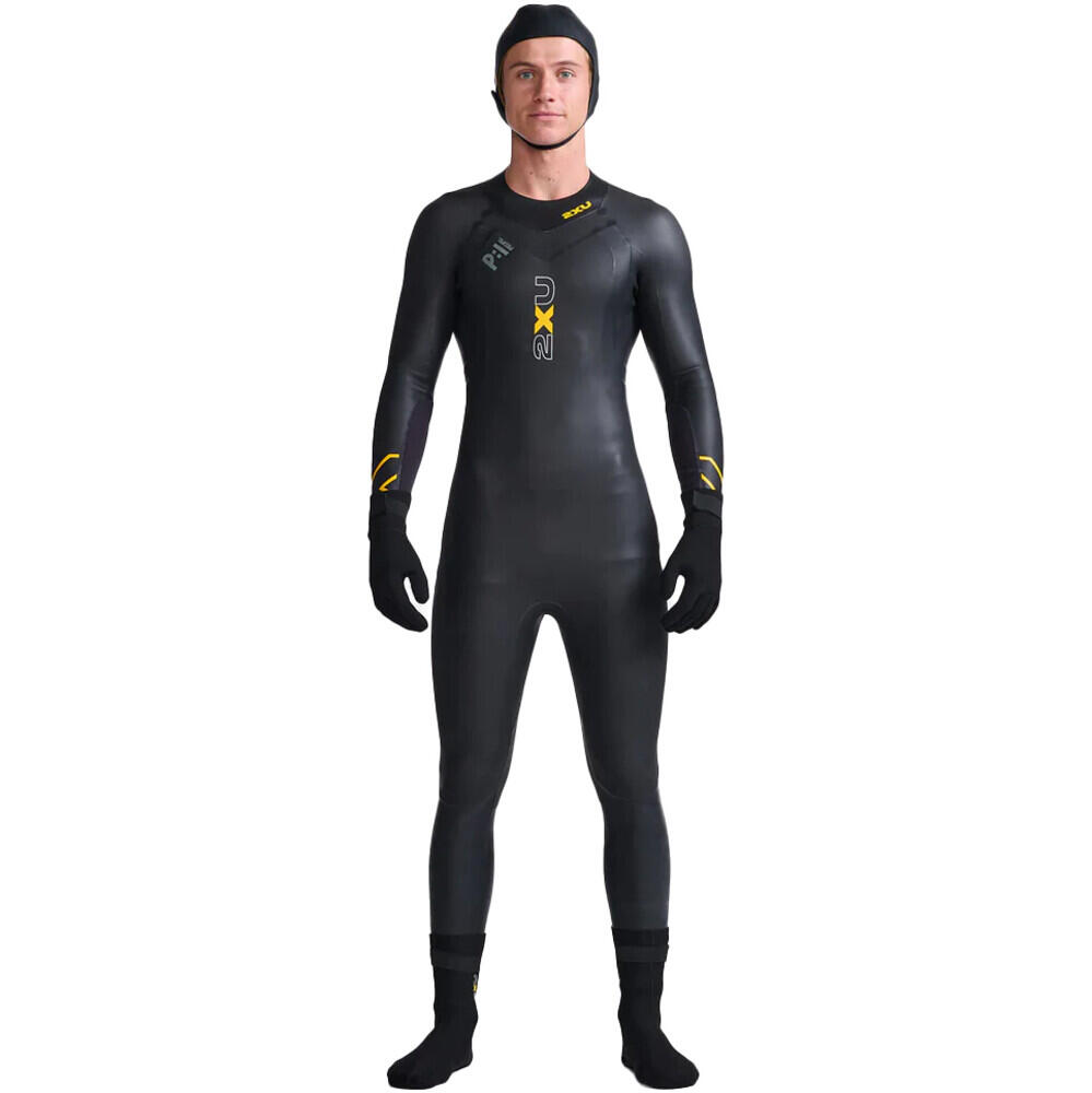 Propel Neoprene Swim Cap 2XU Negro 2/4