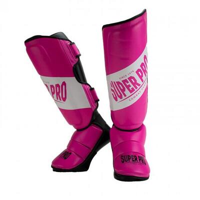 Rebel scheenbeschermers - roze/zwart/wit