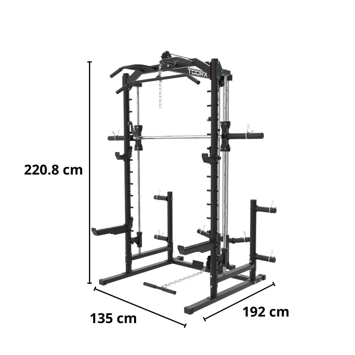 Máquina Smith WLX-90 e suporte de energia - 2.208 mm de altura