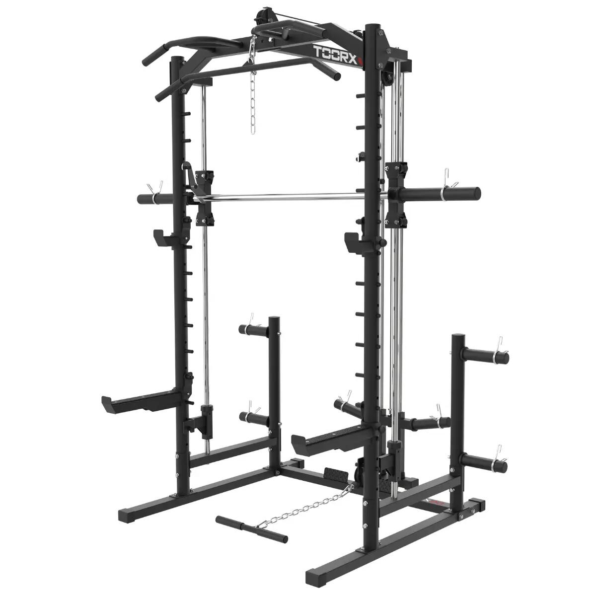 TOORX Máquina Smith WLX-90 e suporte de energia - 2.208 mm de altura
