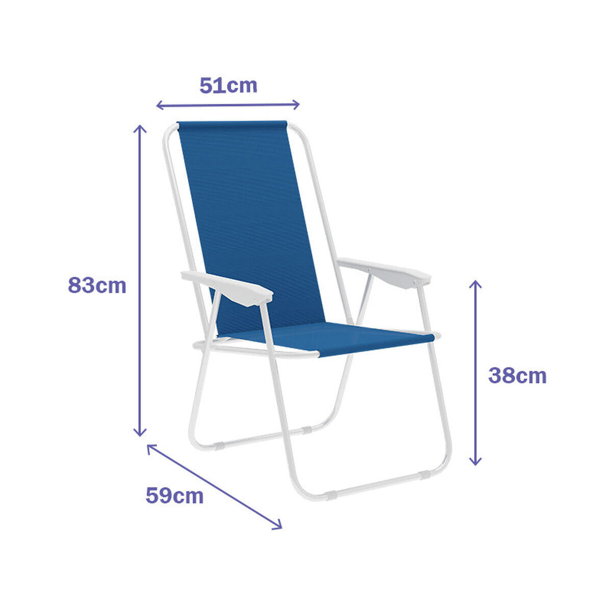 Silla Plegable Marbueno Multicolor 5/7