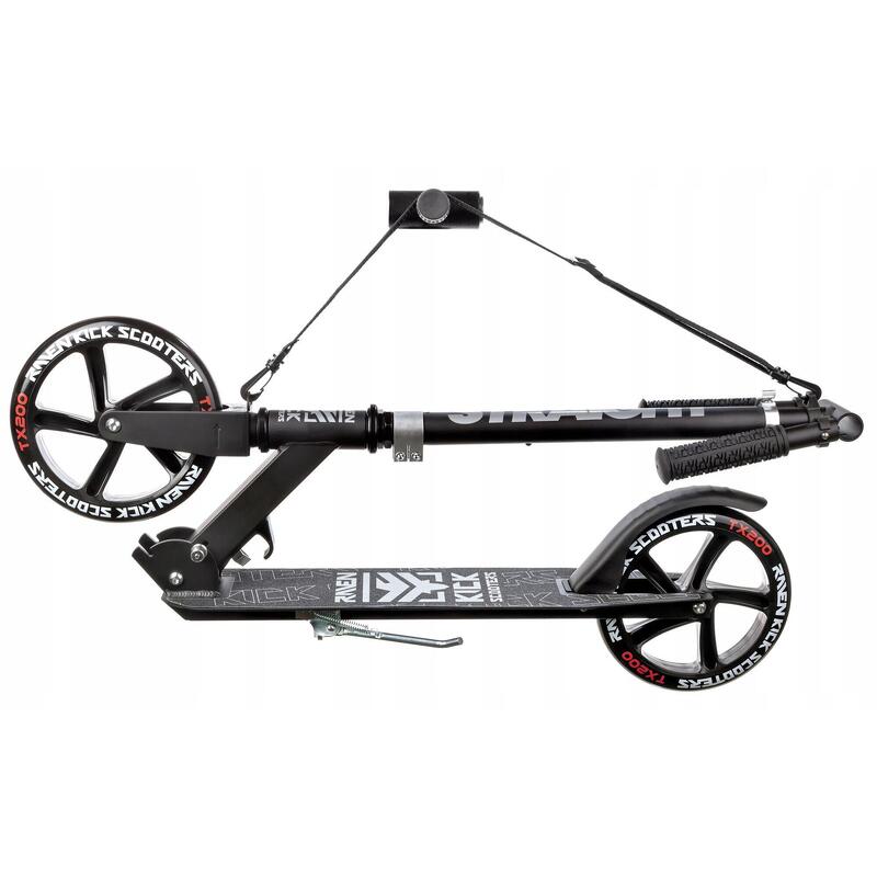 Scooter plegable Straight 200mm Negro