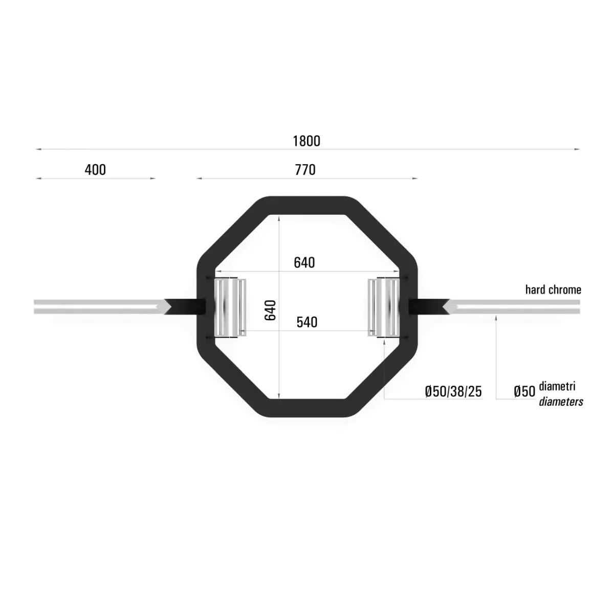 OSB-PRO Tri-Grip Hex Bar 2/4