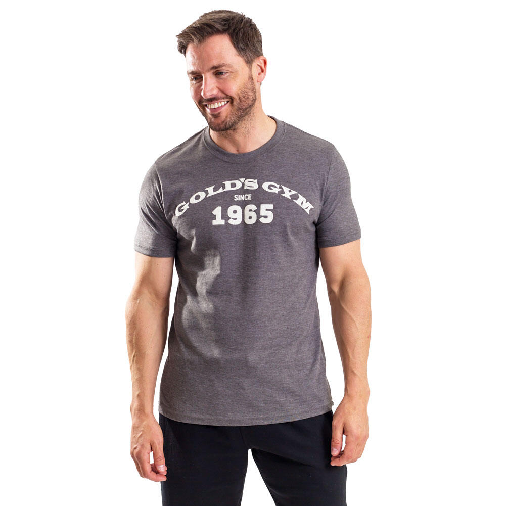 GOLD'S GYM Gold's Gym Mens Chest Print Crew Neck T-Shirt