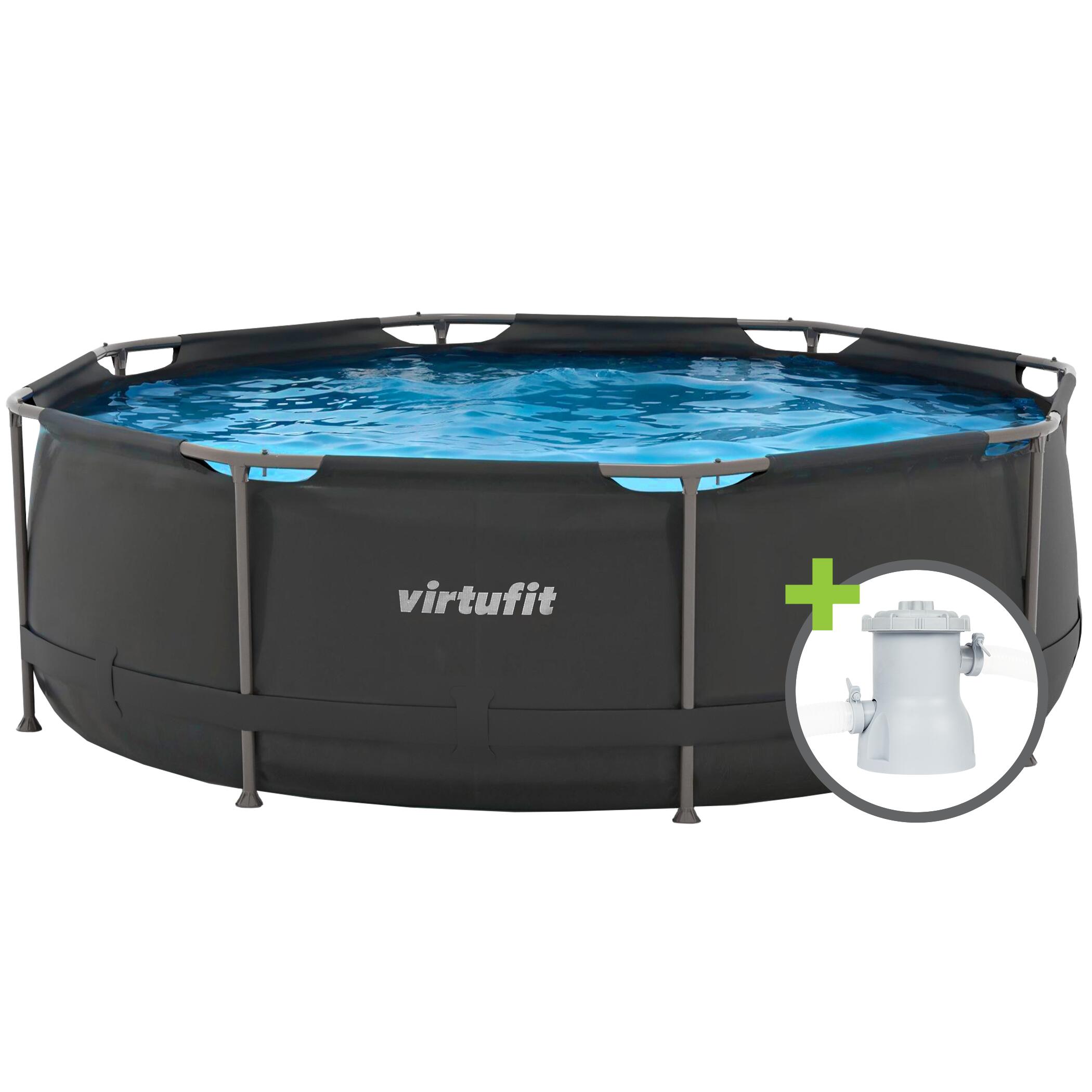 Piscine tubulaire ronde hors-sol avec pompe filtration VirtuFit