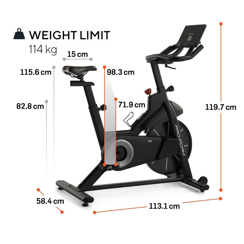 Heimtrainer Sport CX" 16 Widerstandsstufen