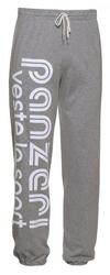 Pantalon Jogging Panzeri Uni H - Gris chiné / Blanc