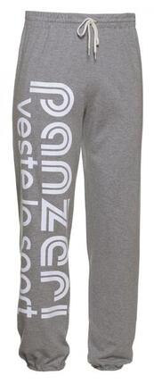 Pantalon Jogging Panzeri Uni H - Gris chiné / Blanc