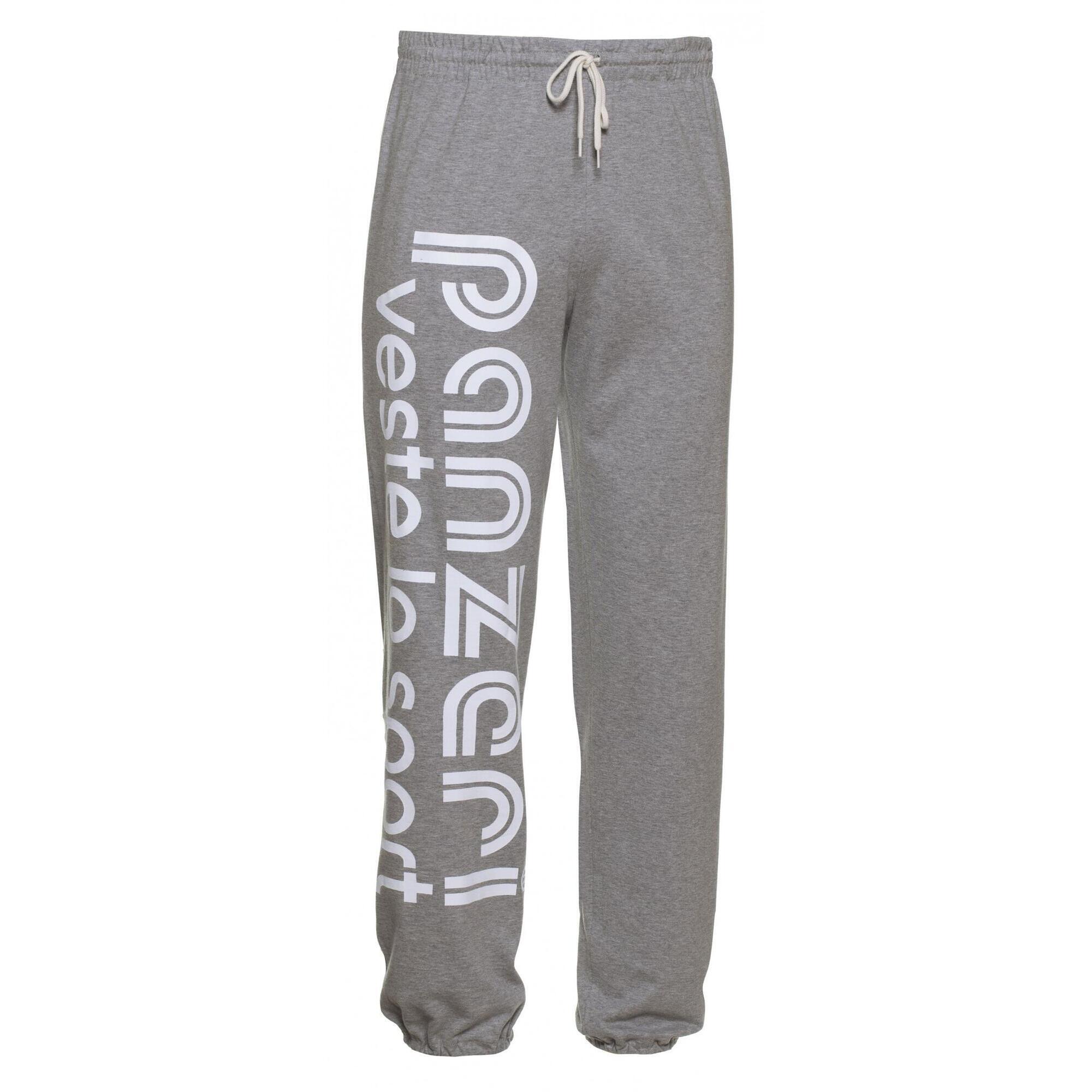 Panzeri - Pantalon Jogging Panzeri Uni H - Gris Chiné / Blanc - Pantalons - Gris - 40 M - Decathlon