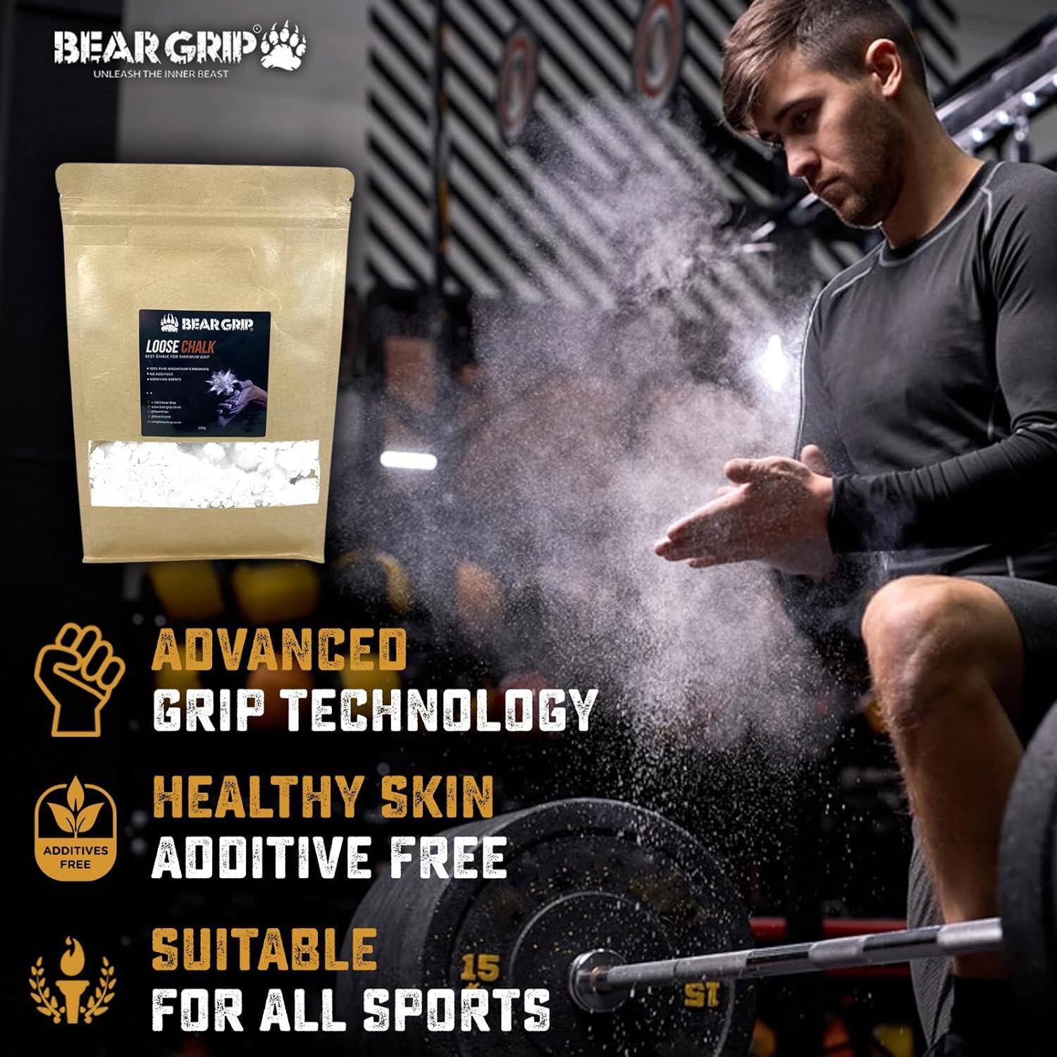 Premium MultiSport Loose Chalk (200g) BEAR GRIP Decathlon