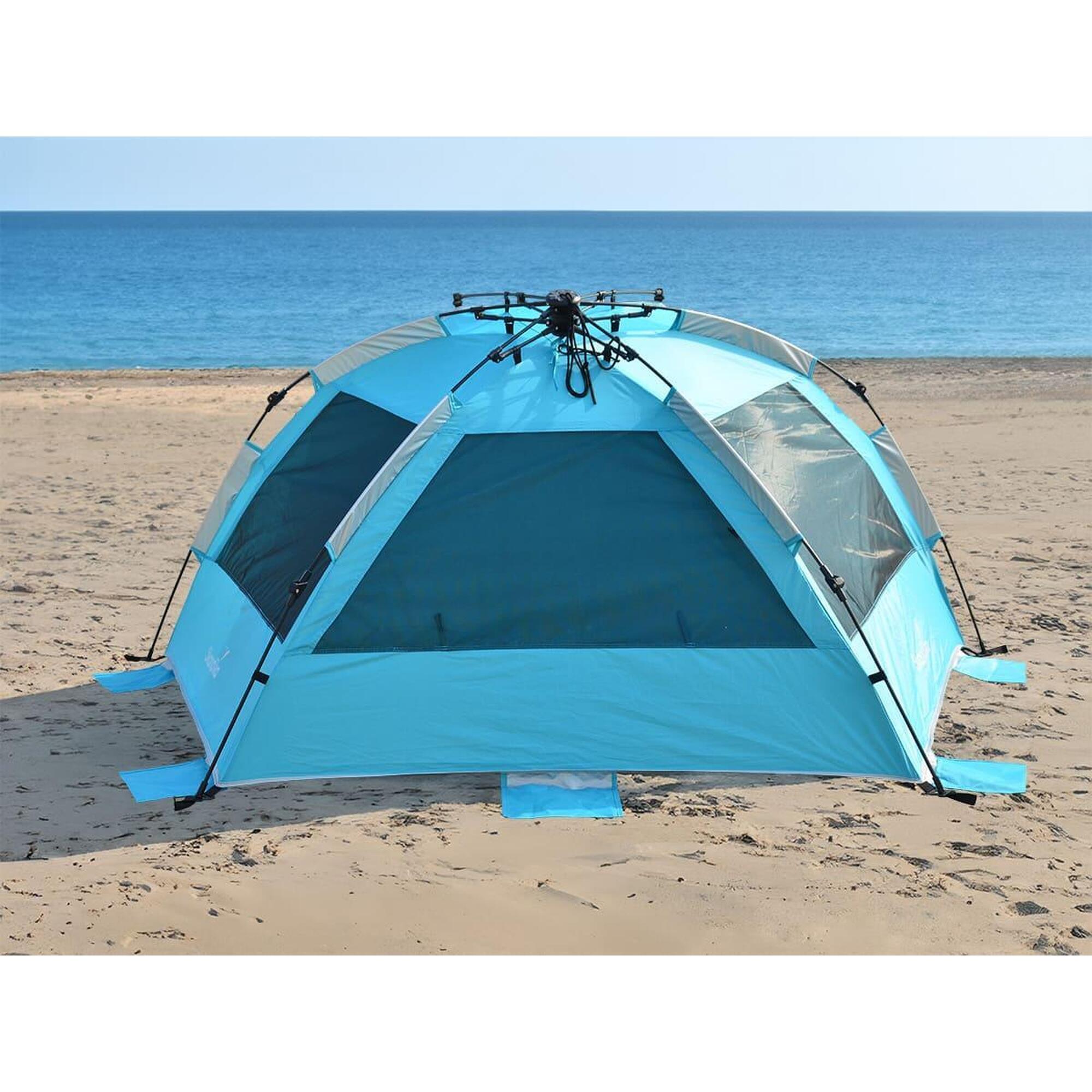 Tente De Camping Légère RISEPRO Pour 2 Personnes – Imperméable, Coupe-vent, UV – Dépliage Automatique – Poids 1 Kg - 3