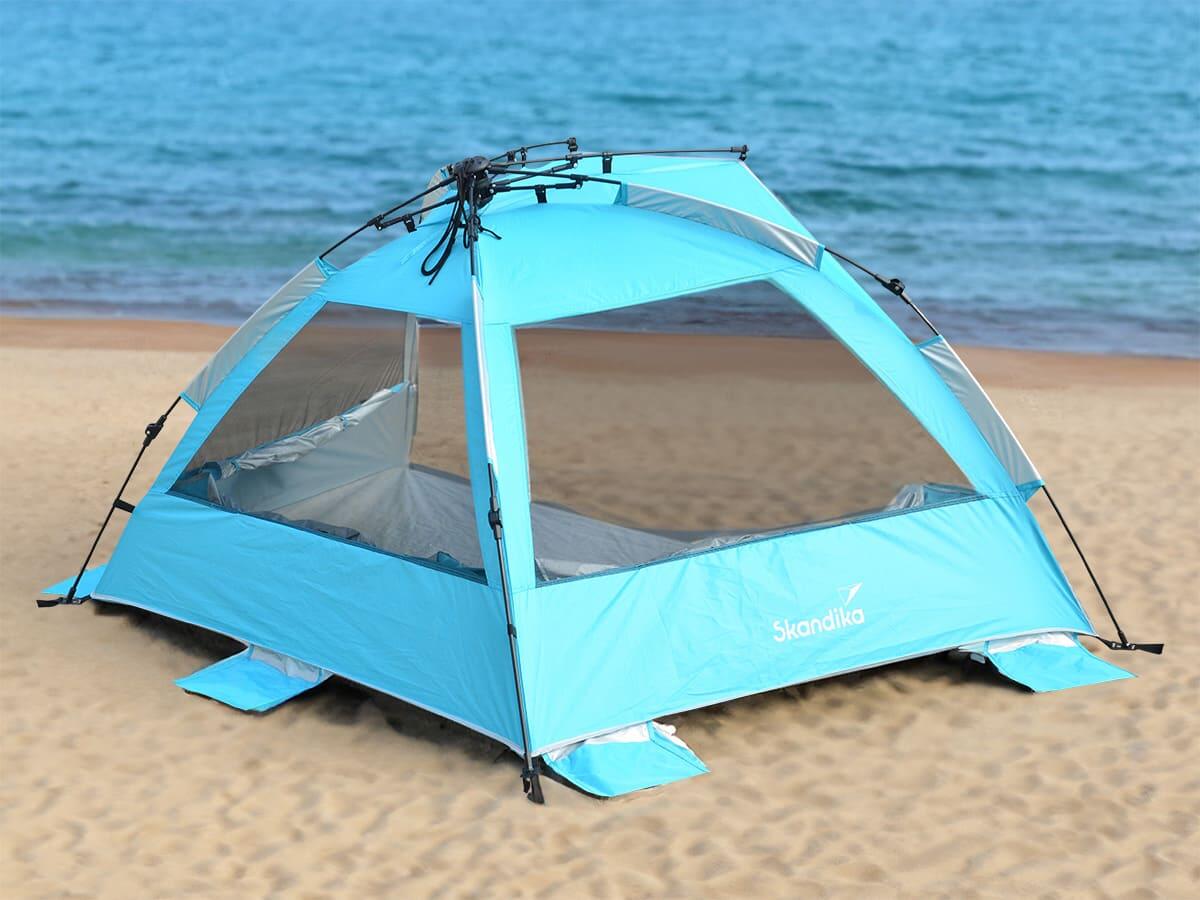 Strandmuschel - Skal - Quick-Start Strandzelt - UV-Schutz 80+ - Windschutz 4/8