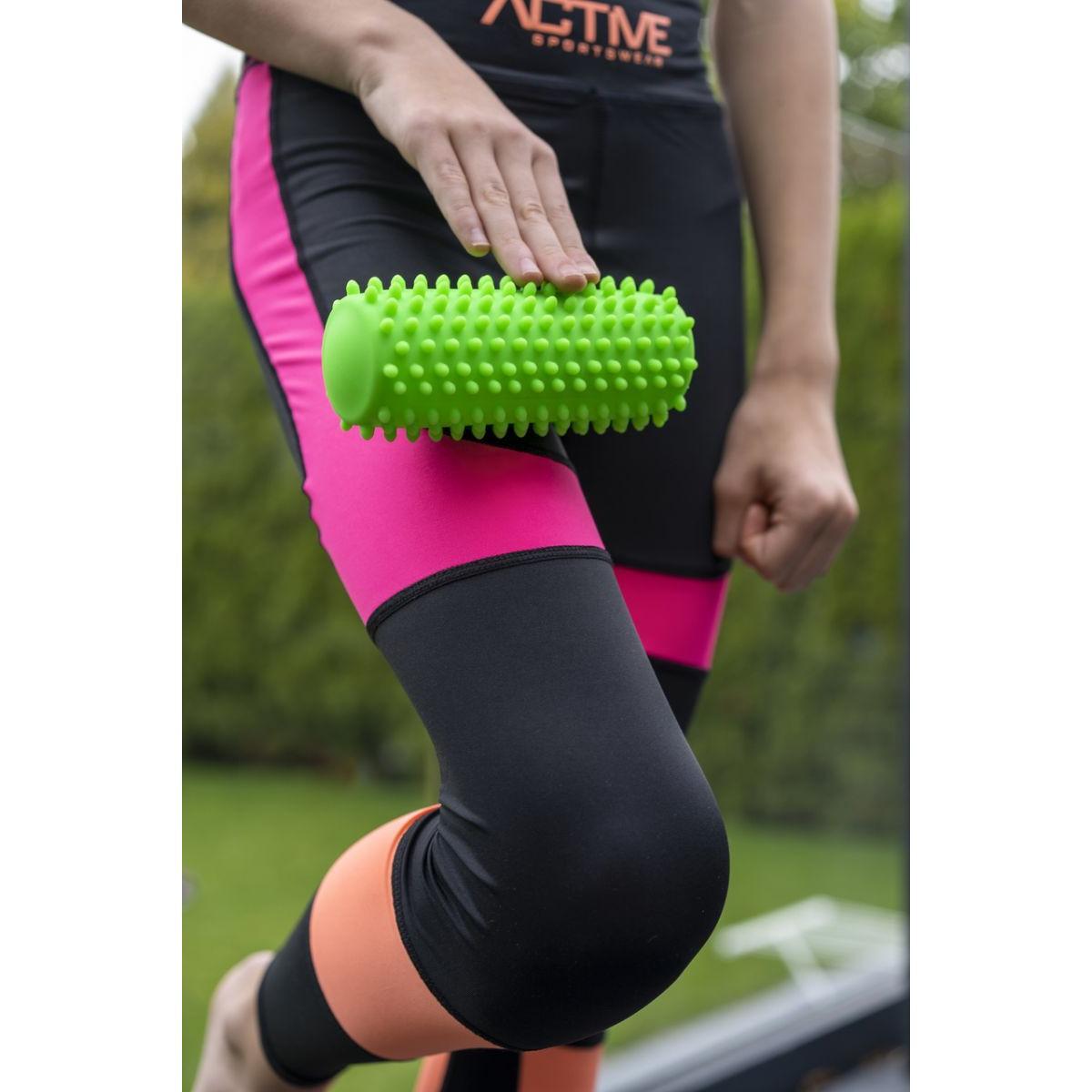 Unisex fitness sensorische massage roller noppenroller voeten Roll 15 Rood 7/7