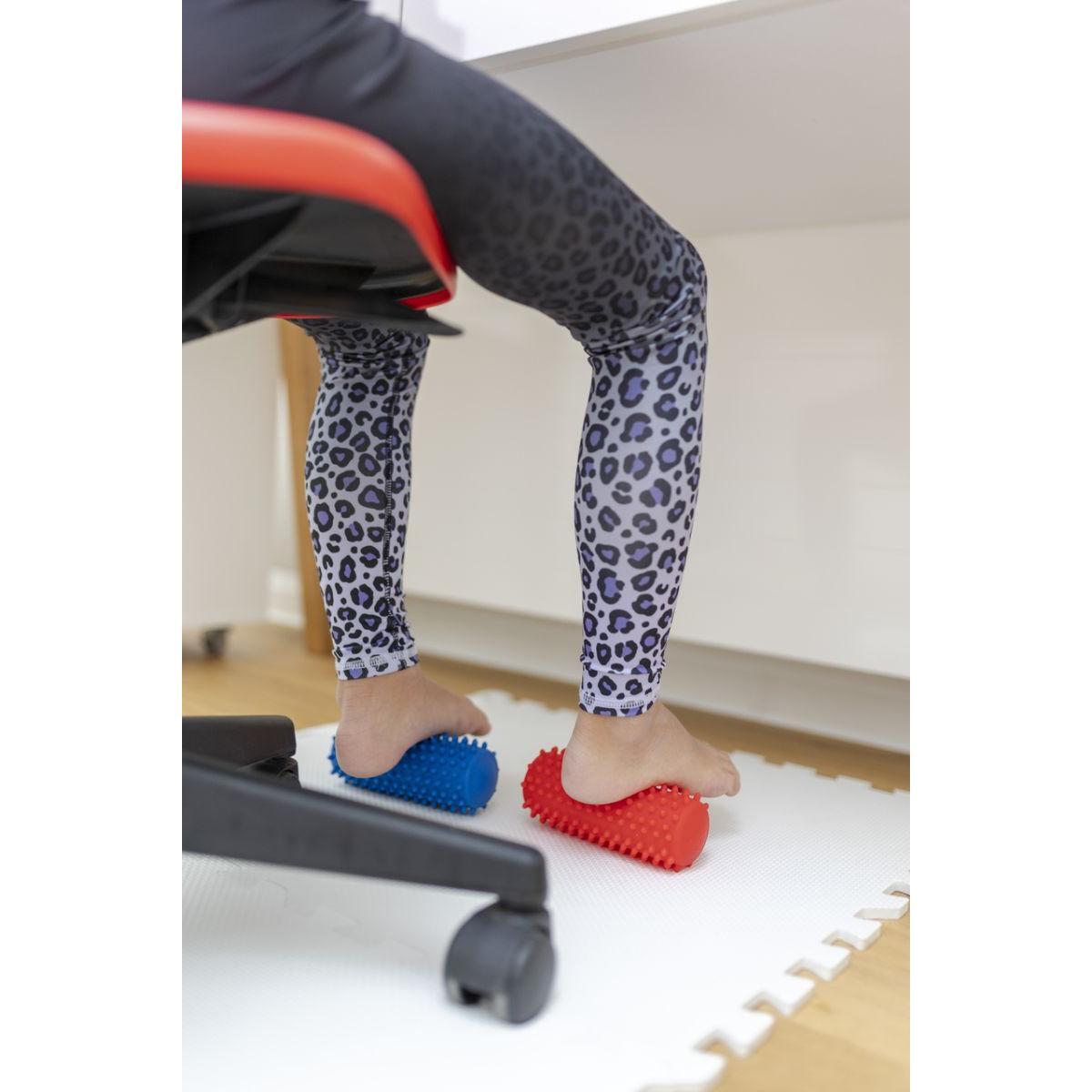 Unisex fitness sensorische massage roller noppenroller voeten Roll 15 Rood 2/7