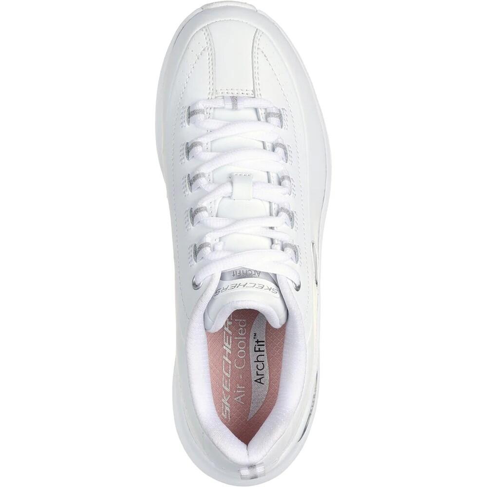 Womens/Ladies Arch Fit 2.0 Star Bound Leather Trainers (White/Silver