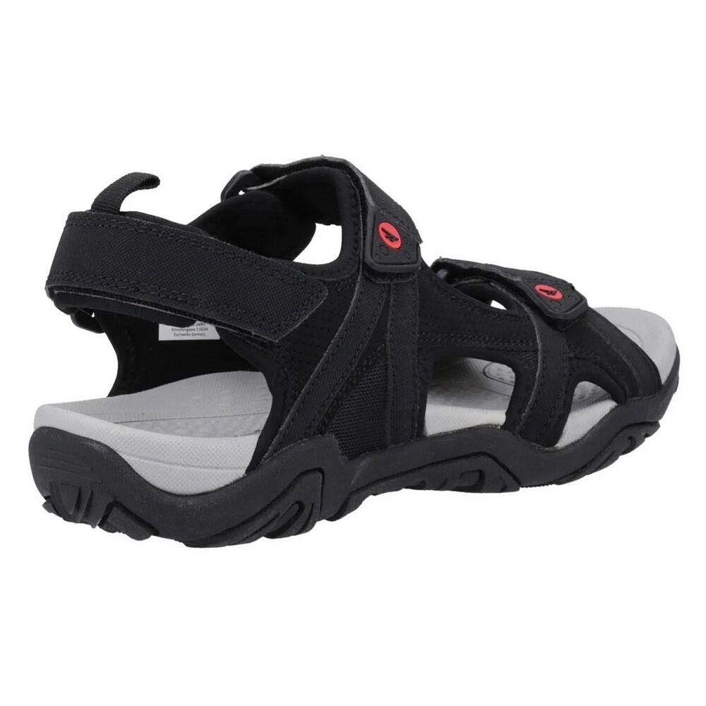 Sandali Uomo Hi-Tec Crater Nero Grigio Rosso 2/3