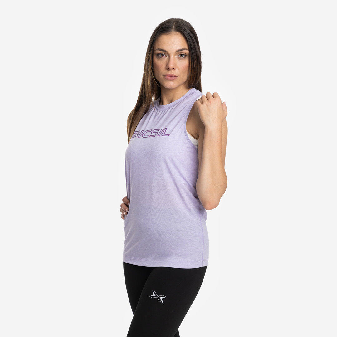 Picsil - Tank T-shirt Femmes Dos Nageur - T-shirt Sans Manche - Violet - 42 M/l - Decathlon