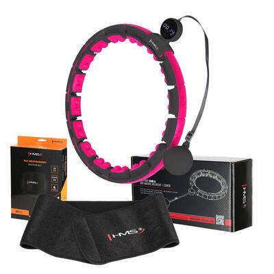 Magnetischer Hula-Hoop-Reifen mit Zähler HHM16 + Schlankheitsgürtel HMS BR163