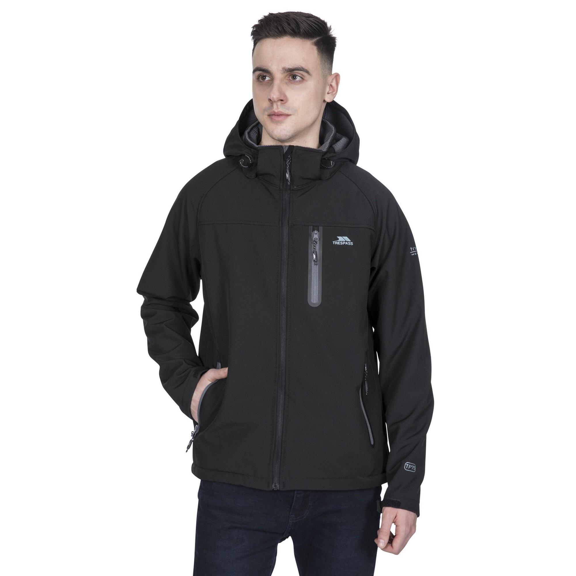 Chaqueta softshell impermeable modelo Accelerator II para hombre Negro 3/5