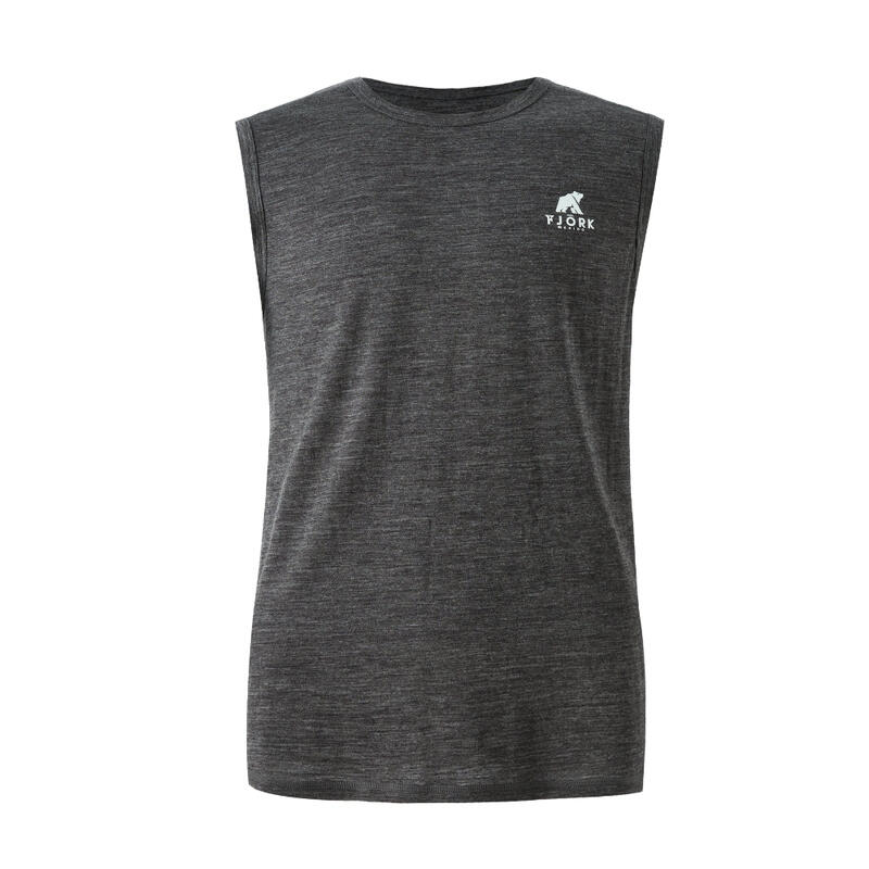 Camiseta deportiva de tirantes de merino para hombre