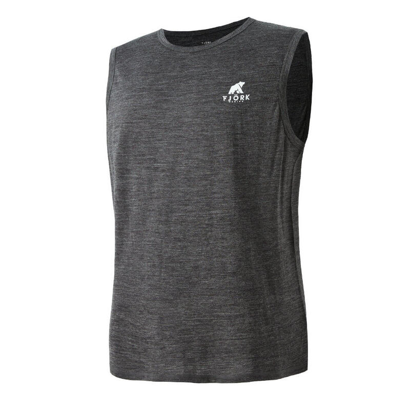 Camiseta deportiva de tirantes de merino para hombre