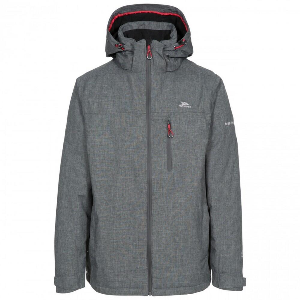 TRESPASS Mens Fyfinn Padded Waterproof Jacket (Dark Grey)