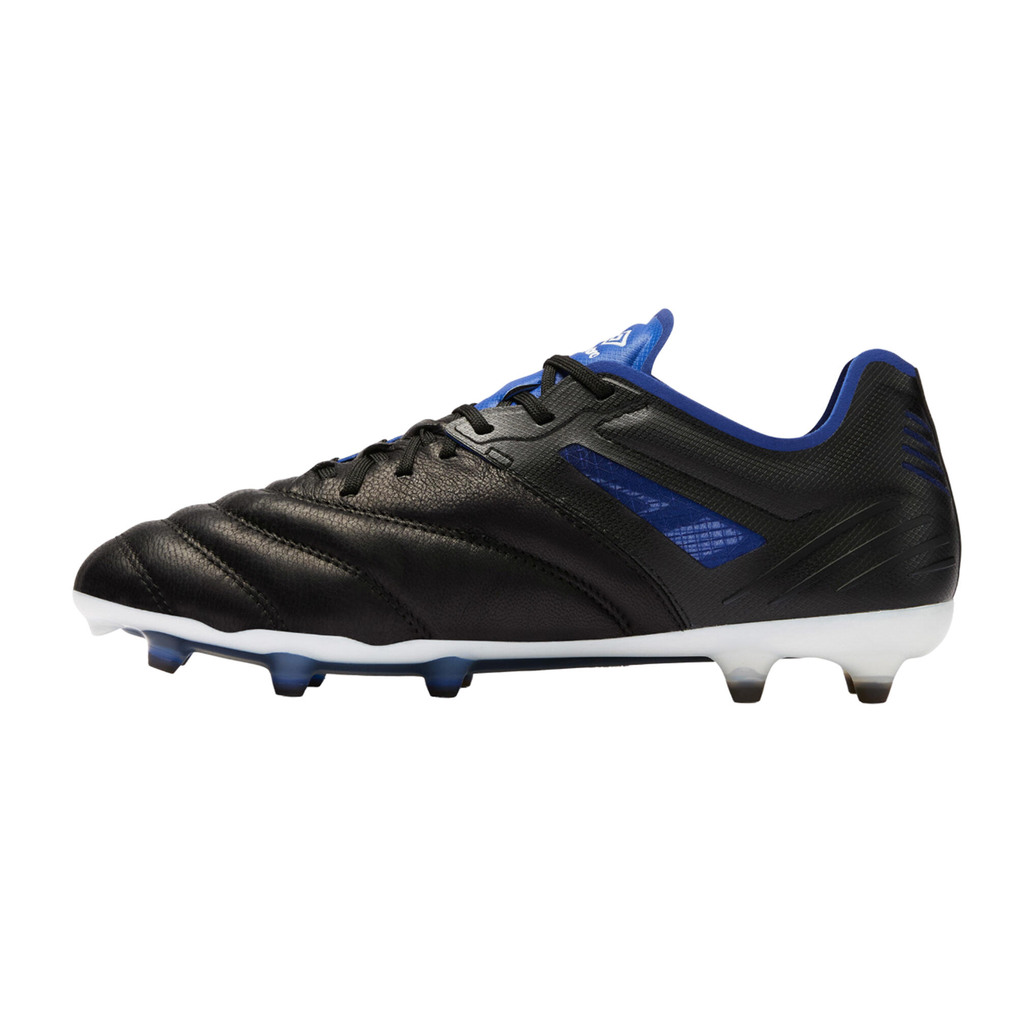 Scarpe Da Calcio Per Terreni Compatti Pelle Uomo Umbro Tocco IV Pro Nero Bianco 2/4