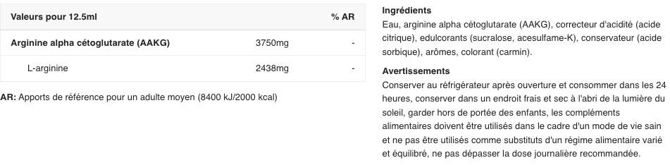 L-Arginine - AAKG 7500 Extreme Shot - Cerise Pack de 9 2/3