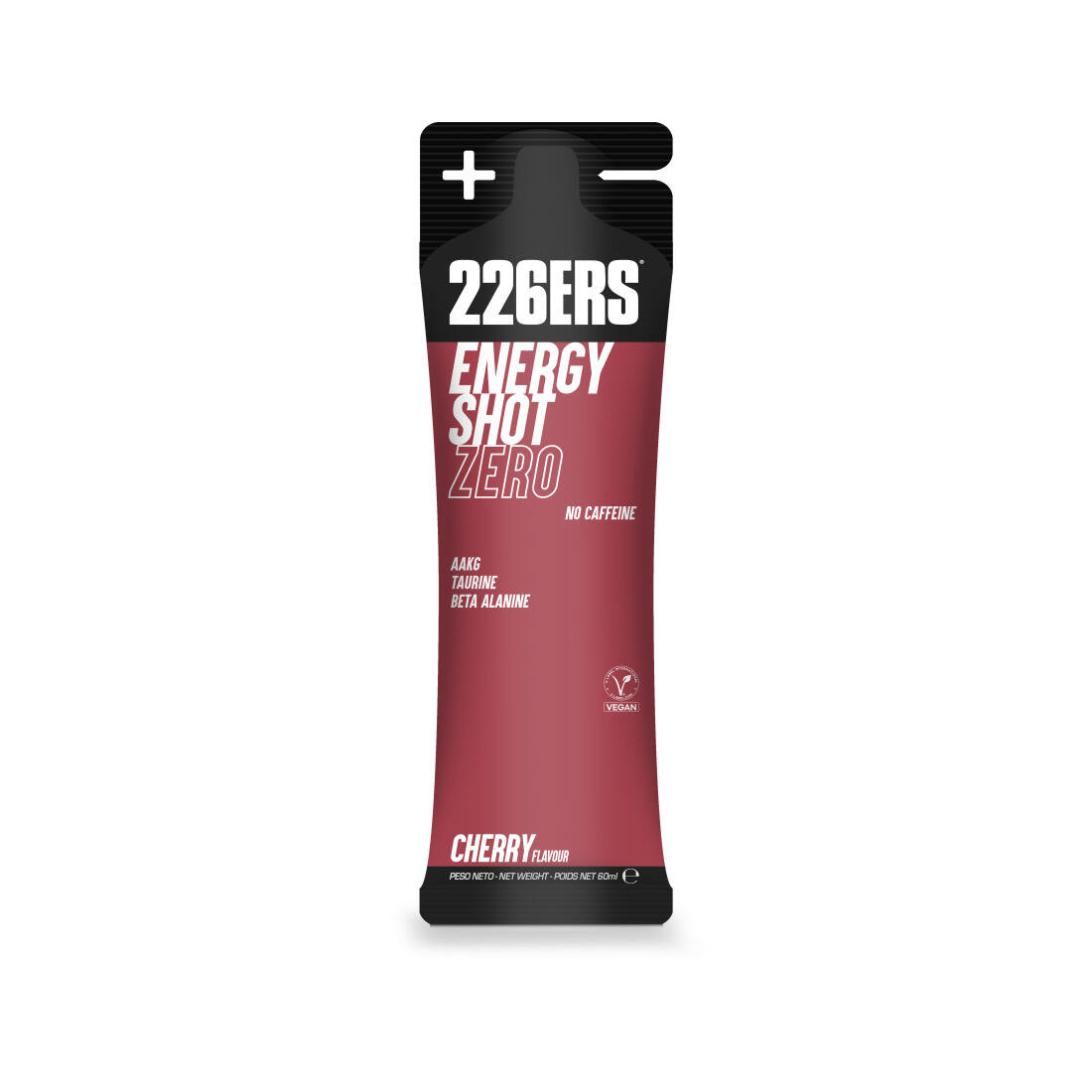 226ERS Gel energético ENERGY SHOT STICK 60ml - Sem cafeína com sabor a cereja