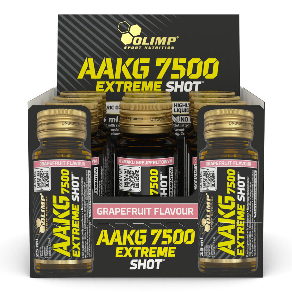 Olimp Sport - L-arginine - Aakg 7500 Extreme Shot - Pamplemousse Pack De 9 - Arginine - Decathlon