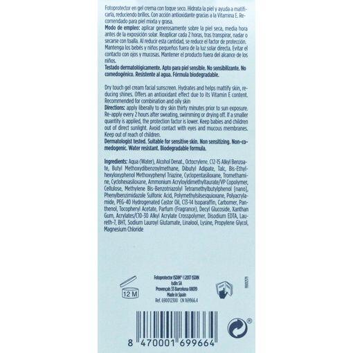 ISDIN Protector Solar Gel Crema Tacto Seco SPF 50+ 50ml 3/3