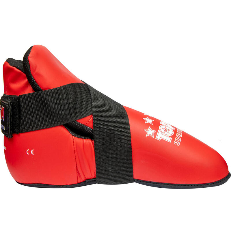Botosei, protectii picior ITF & WAKO “Superfight 3000”, Top Ten, Rosu, XS