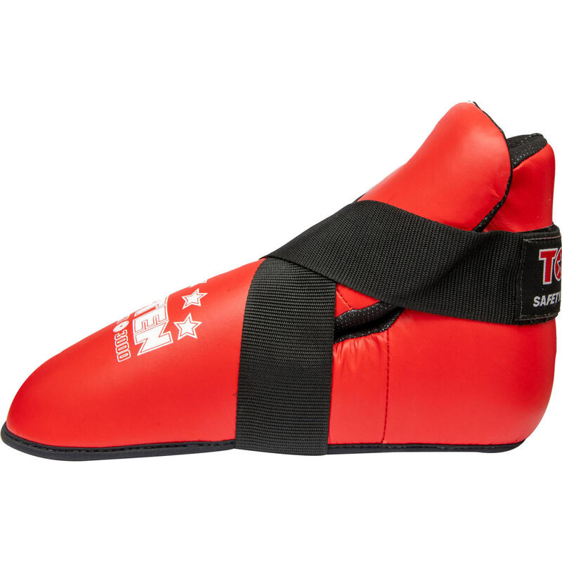 Botosei, protectii picior ITF & WAKO “Superfight 3000”, Top Ten, Rosu, XS