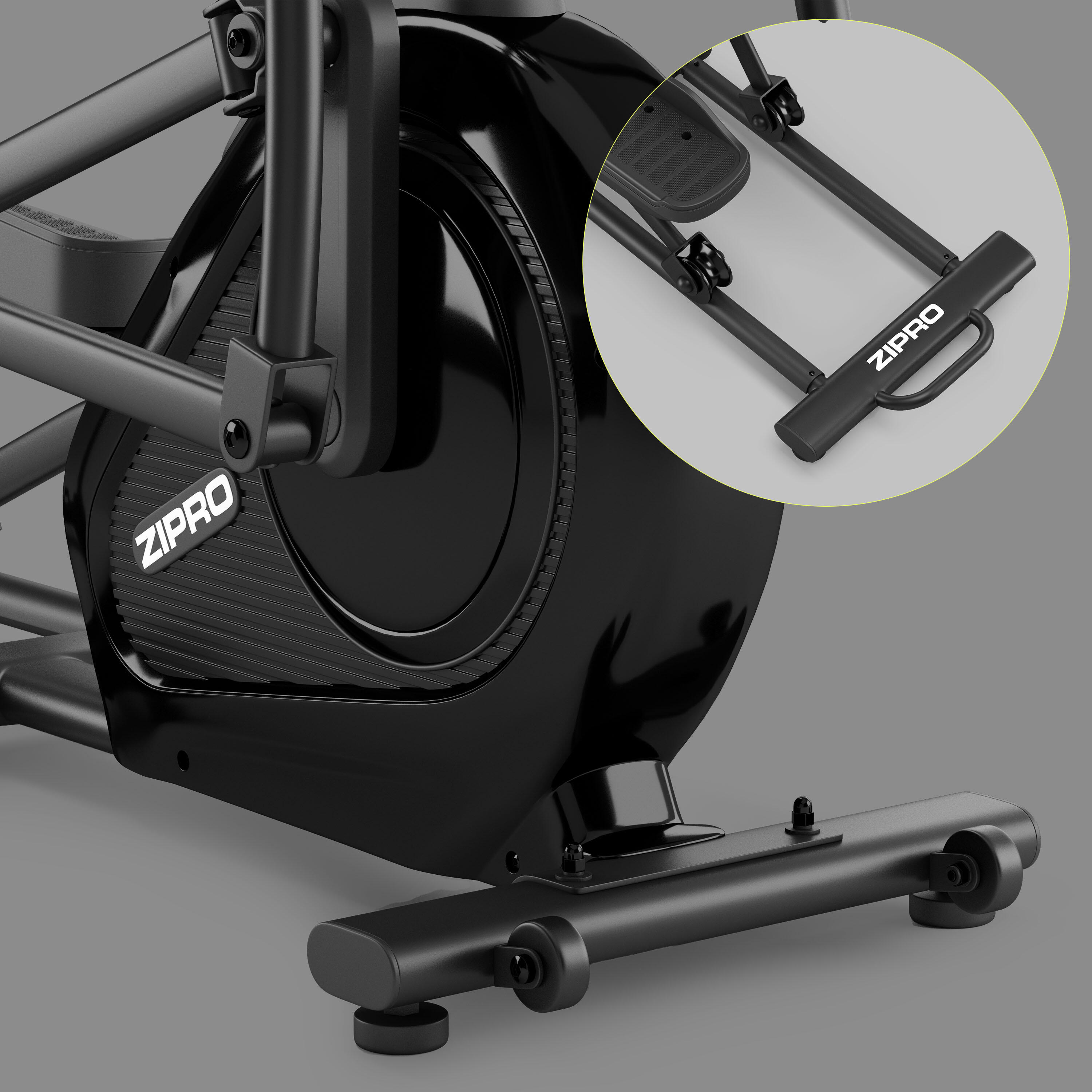 Vélo elliptique électrique-magnétique Zipro Session connected et Kinomap 4/8